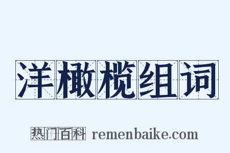 洋橄榄组词是什么意思的图片